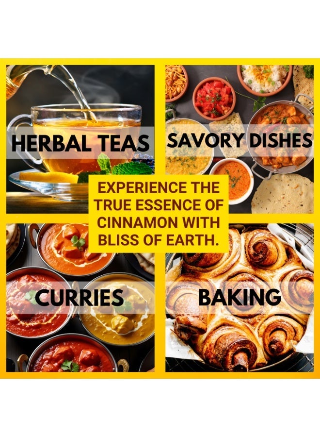 BLISS OF EARTH 200gm Ceylon Cinnamon Dalchini 5" Cut Sticks True Cinnamon Raw From Sri Lanka Original Whole Spice for Tea & Cooking - Image 4